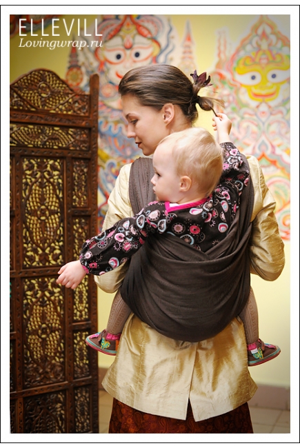 Слинг-шарф Ellevill Zara Coffee