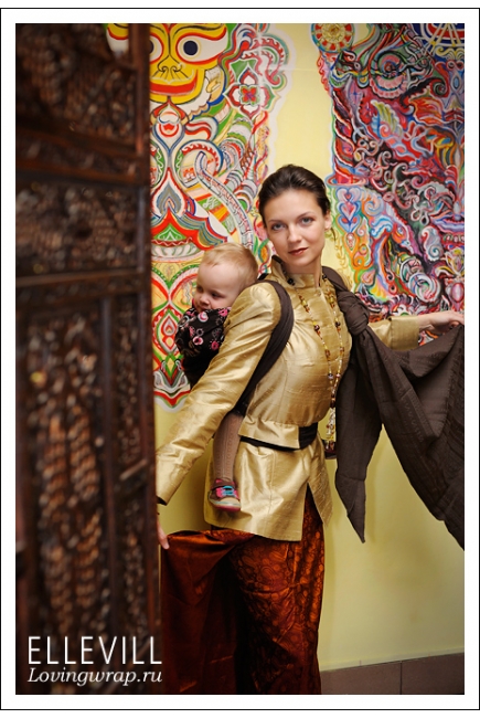 Слинг-шарф Ellevill Zara Coffee