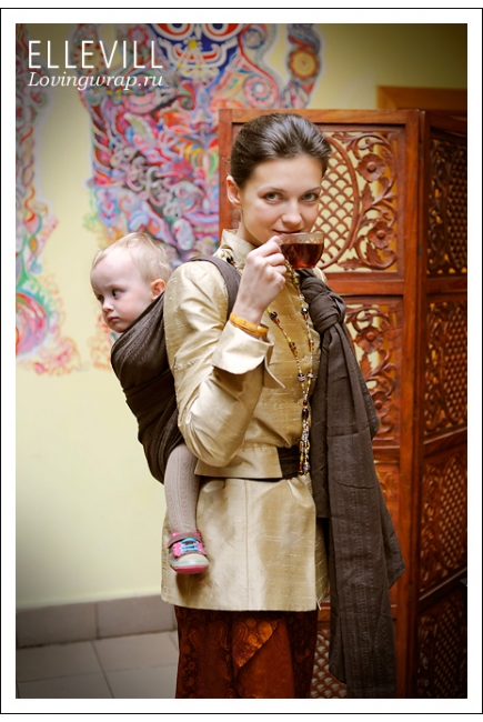 Слинг-шарф Ellevill Zara Coffee