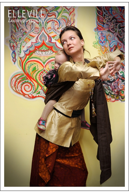 Слинг-шарф Ellevill Zara Coffee