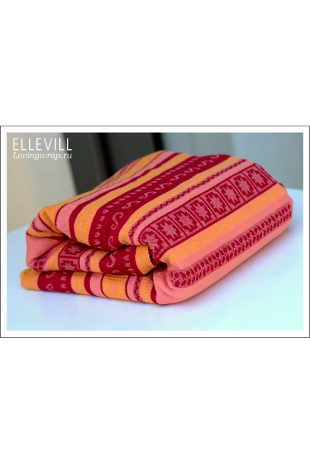 Слинг-шарф Ellevill Zara Tricolor Coral Summer
