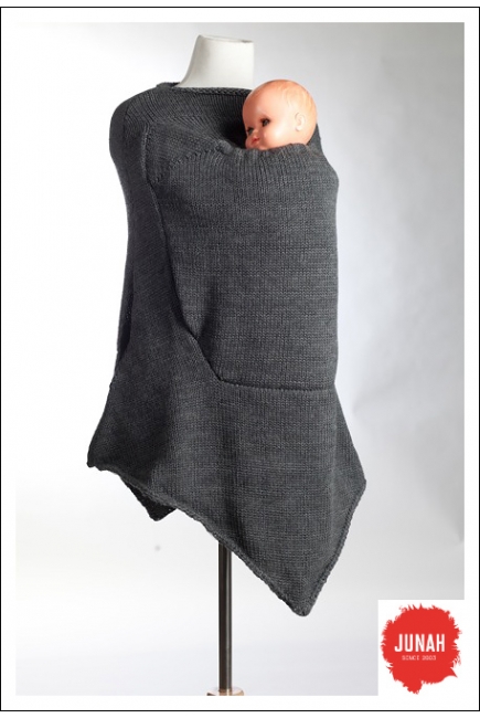 Слингопончо Junah, цвет серый