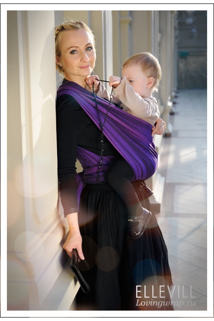 Слинг-шарф Ellevill Zara Tricolor Purple