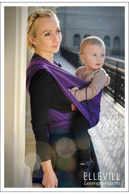 Слинг-шарф Ellevill Zara Tricolor Purple