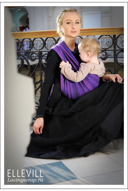 Слинг-шарф Ellevill Zara Tricolor Purple