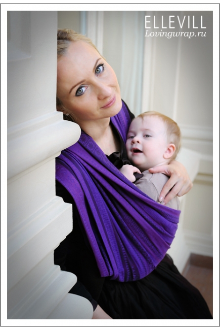 Слинг-шарф Ellevill Zara Tricolor Purple