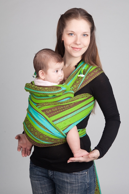 Май-слинг Ellevill Zara Tricolor Green/ Zara Tricolor Green