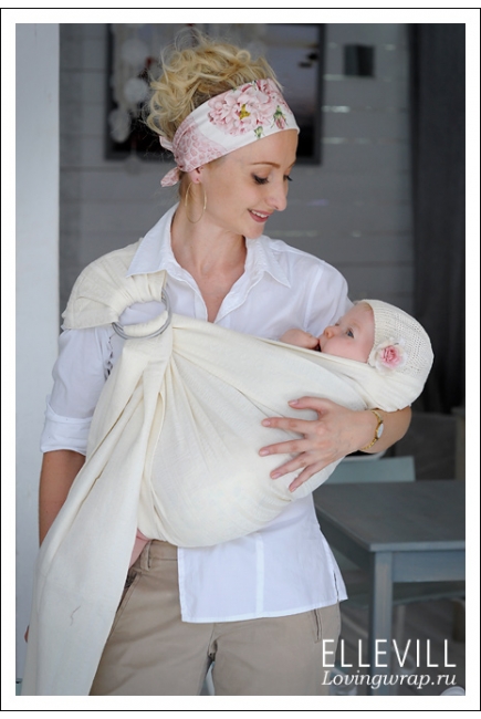 Слинг с кольцами Ellevill Zara White