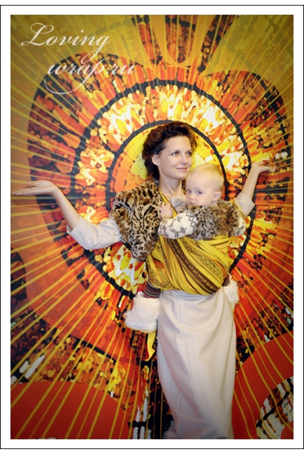 Слинг-шарф Ellevill Zara Tricolor Yellow