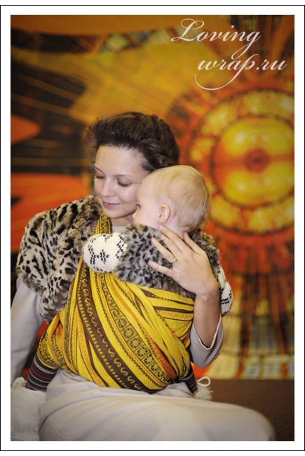 Слинг-шарф Ellevill Zara Tricolor Yellow