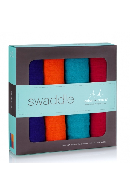 Aden&Anais набор 4 больших муслиновых пеленок, B-Jeweled (драгоценности)