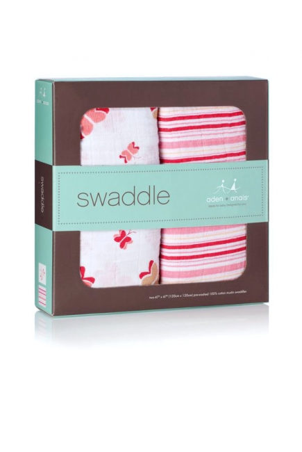 Aden&Anais набор 2 больших муслиновых пеленок, Princess Posie (принцесса)