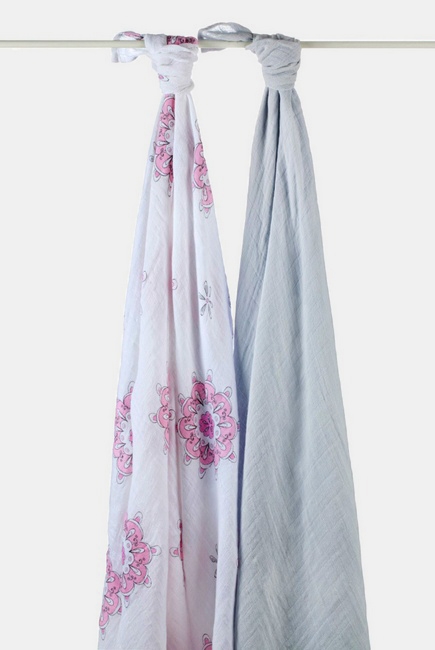 Aden&Anais набор 2 больших муслиновых пеленок, for the Birds (птички)