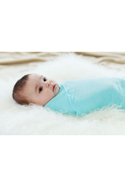 Бамбуковые пеленки для новорожденных Aden&Anais большие, набор 3, Azure