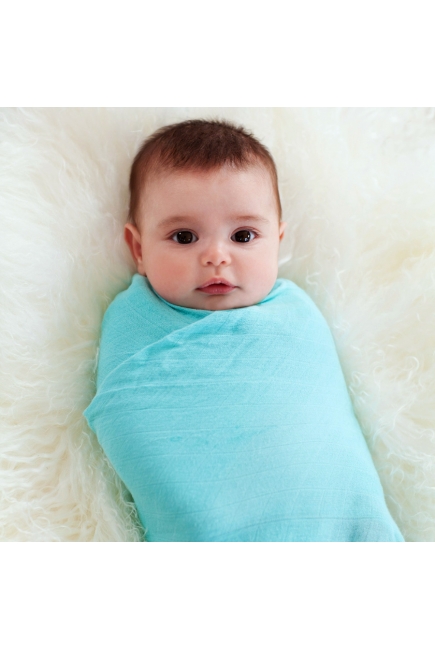 Бамбуковые пеленки для новорожденных Aden&Anais большие, набор 3, Azure