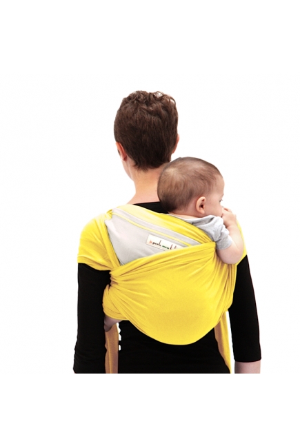 Слинг-шарф JPMBB трикотажный, цвет "лимон - экрю"