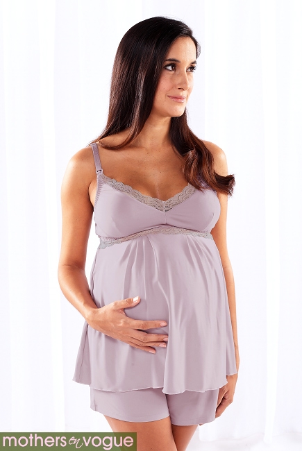 Домашний комплект для кормящих Mothers en Vogue Everyday Affair, цвет сиреневый