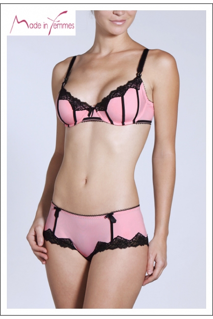 Шортики Made in Femmes Gourmandise розово-черный