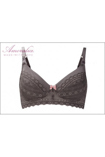 Бюстгальтер для кормящих Amoralia Cupcake Pewter (серый)