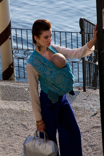 Слинг-шарф Diva Milano, Barocco Lions Turchese