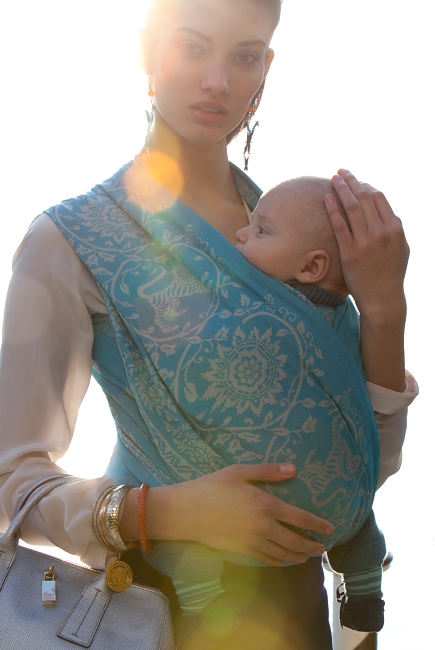 Слинг-шарф Diva Milano, Barocco Lions Turchese