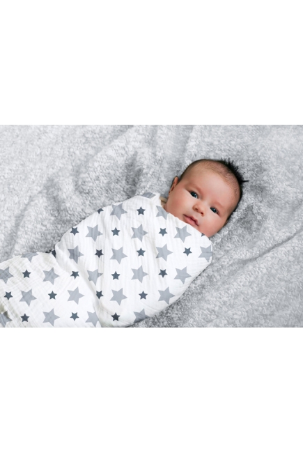 Муслиновые пеленки для новорожденных Aden&Anais большие, набор 4, Twinkle Star