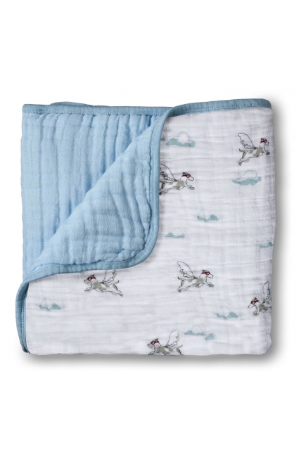 Aden&Anais одеяло муслиновое, Lime the Brave (храбрый пес)