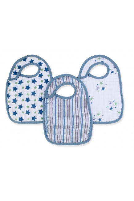 Aden&Anais набор 3 слюнявчиков, Prince Charming (принц)