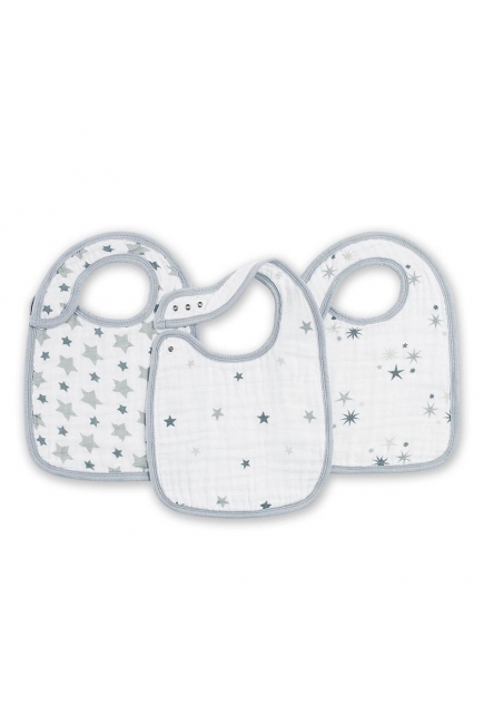Aden&Anais набор 3 слюнявчиков, Twinkle (мерцание)