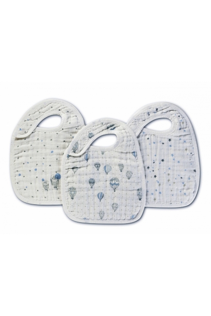 Aden&Anais набор 3 слюнявчиков, Night Sky (ночное небо)
