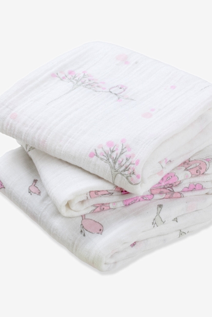 Пеленки для новорожденных Aden&Anais средние, набор 3, For the Birds