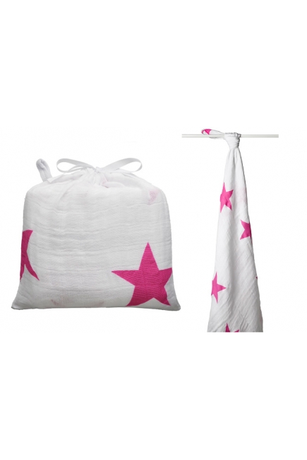 Aden&Anais большая муслиновая пеленка, Twinkle Pink (розовое мерцание)