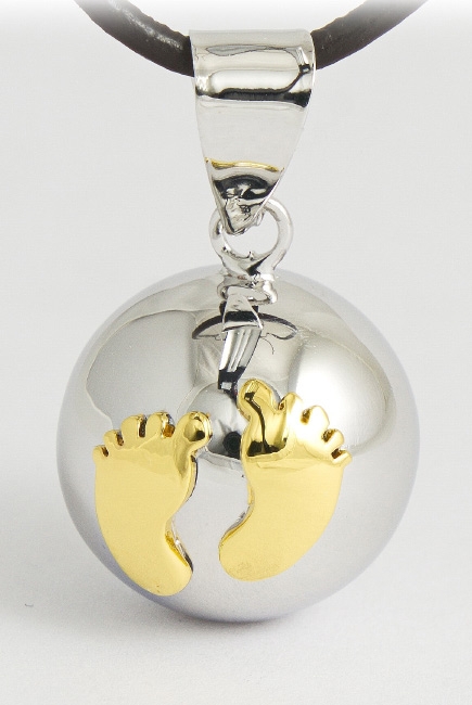 Мексиканский бола серебряный с золотыми ножками