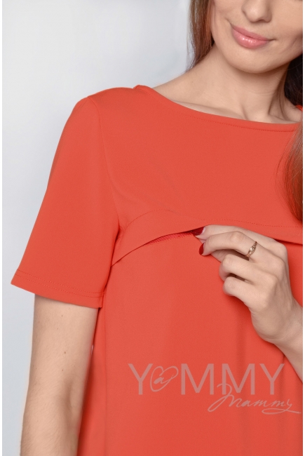 Костюм яркий коралл