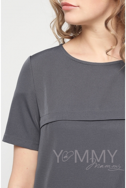 Костюм для беременных и кормящих мам, цвет темно-серый