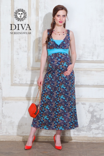 Сарафан для кормящих и беременных Diva Nursingwear Alba Maxi, Primavera