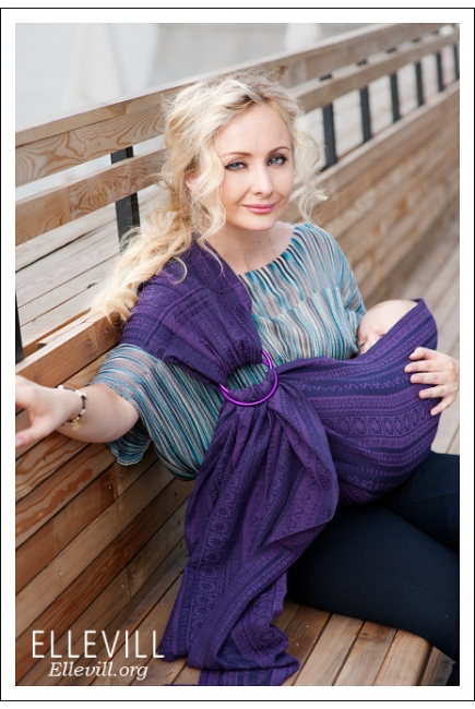 Слинг с кольцами Ellevill Zara Aubergin