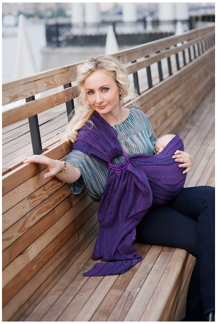 Слинг с кольцами Ellevill Zara Aubergin