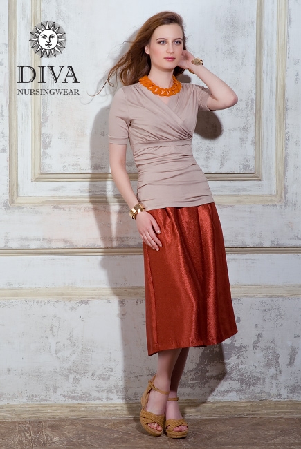 Топ для кормящих и беременных Diva Nursingwear Lucia, цвет Grano