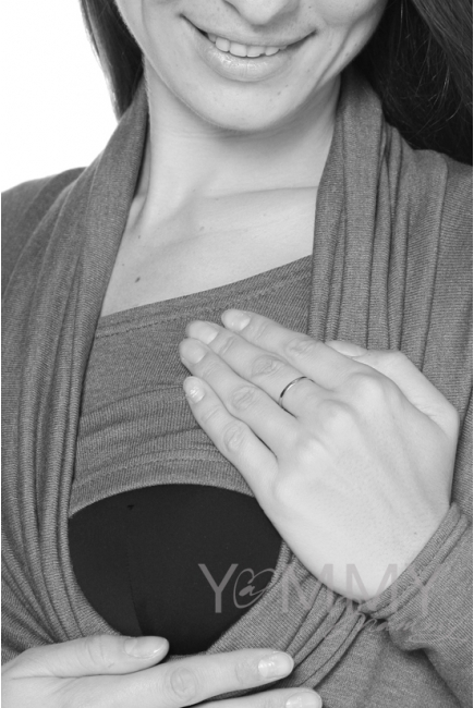 Платье-туника Хомут экрю для кормящих