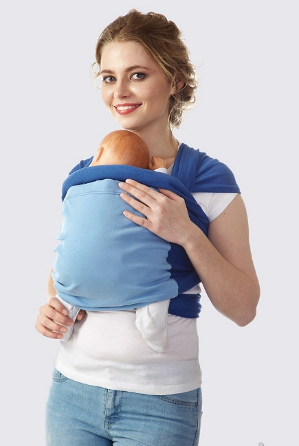 Слинг-шарф трикотажный Fusion, деним-голубой