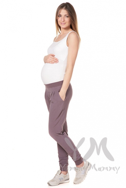 Майка для кормящих и беременных, белая (рибана)
