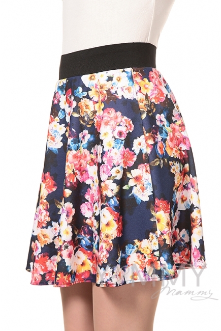 Юбка с цветочным принтом для кормящих