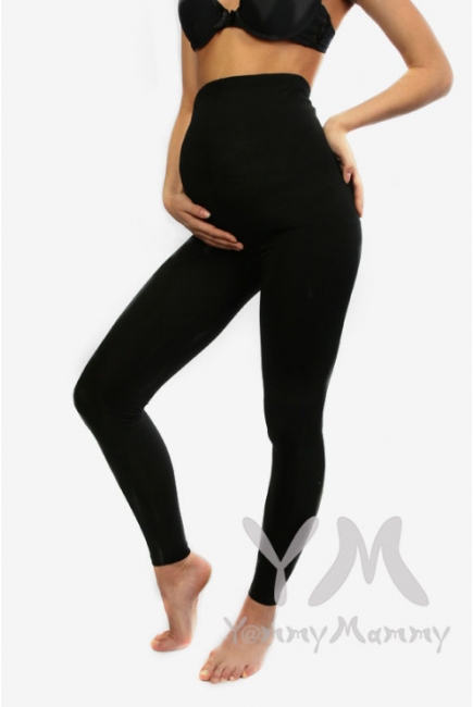 Лосины для беременных черные из модала