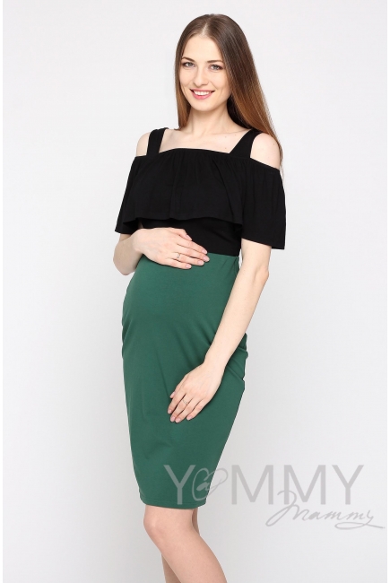 Юбка-карандаш универсальная малахит для беременных