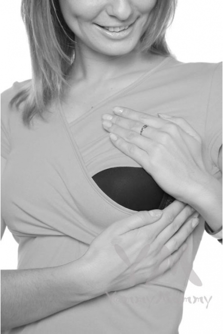 Футболка для кормящих и беременных, цвет ментоловый