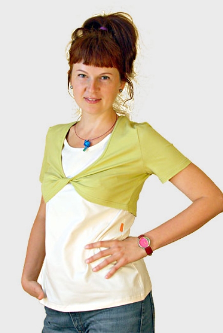 Майка для кормящих "Молоко+киви"