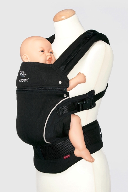 Эрго-рюкзак Manduca PureCotton, Night Black (черный)