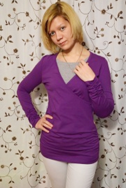 Блуза для кормящих "Сирень"