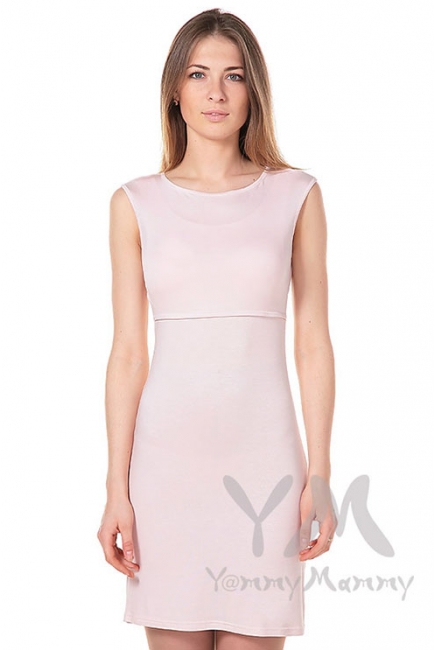 Платье для дома и сна нежно-розовое